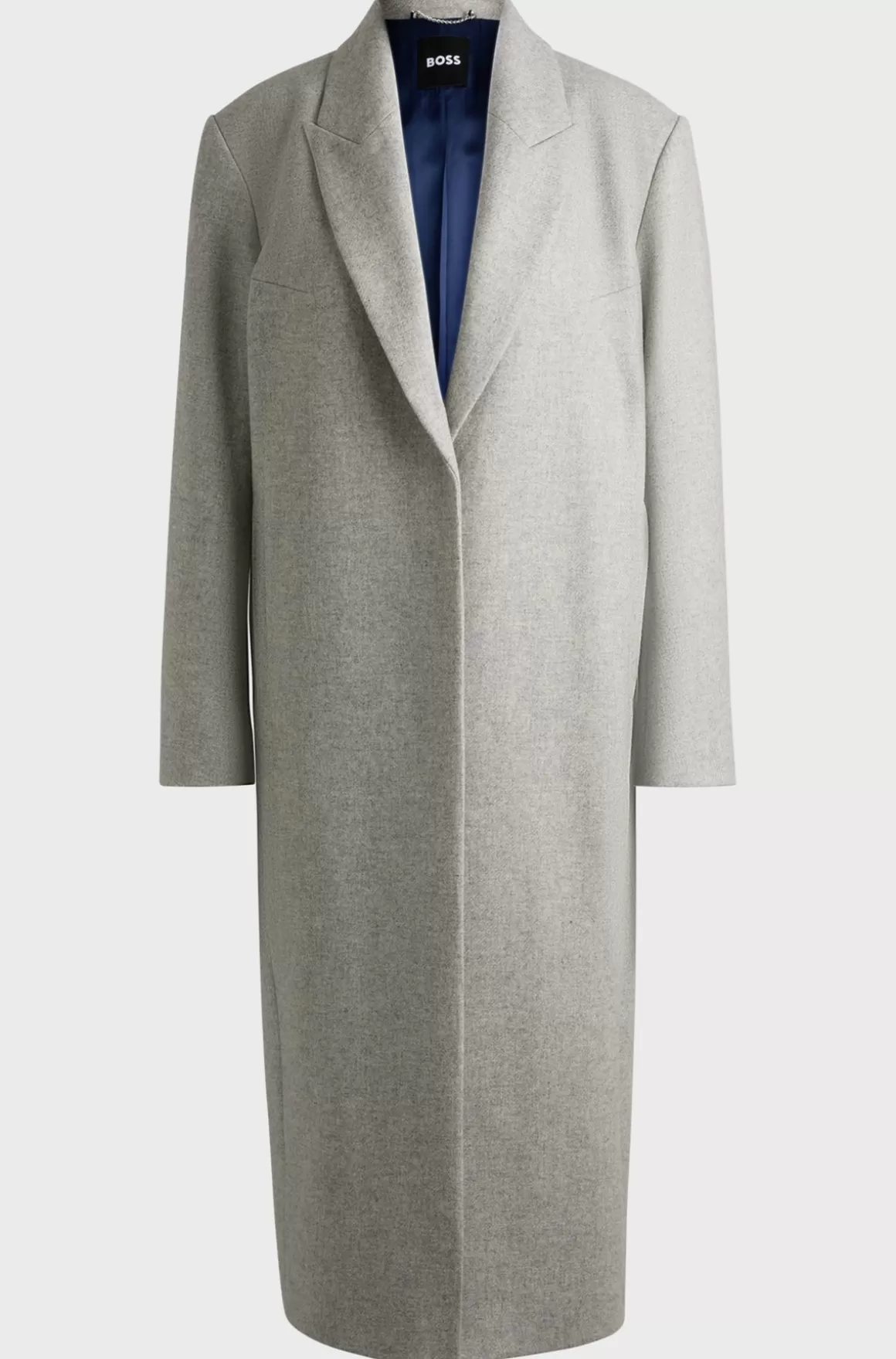 HUGO BOSS Frakke Med Oversize Fit I Uldblanding Med Kashmir