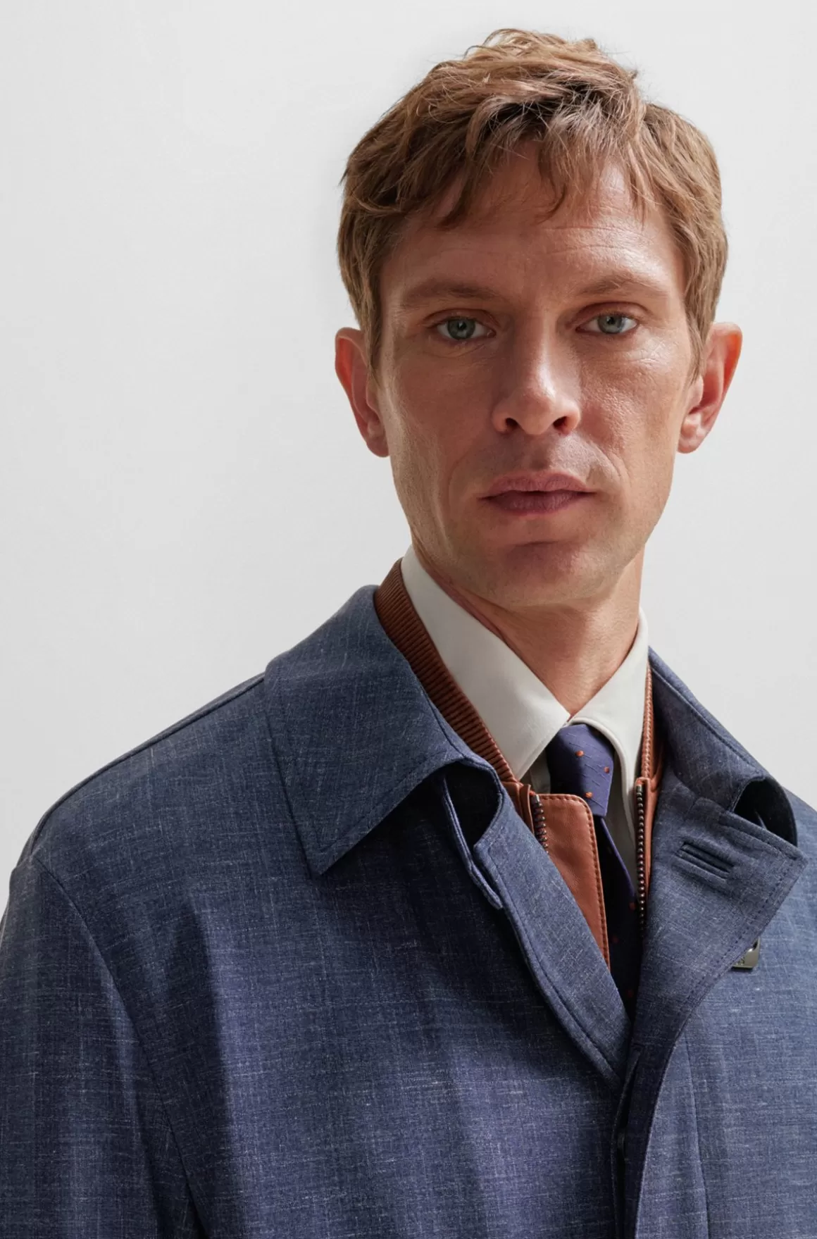 HUGO BOSS Frakke Med Regular Fit I En Stof Af Ny Uldblanding