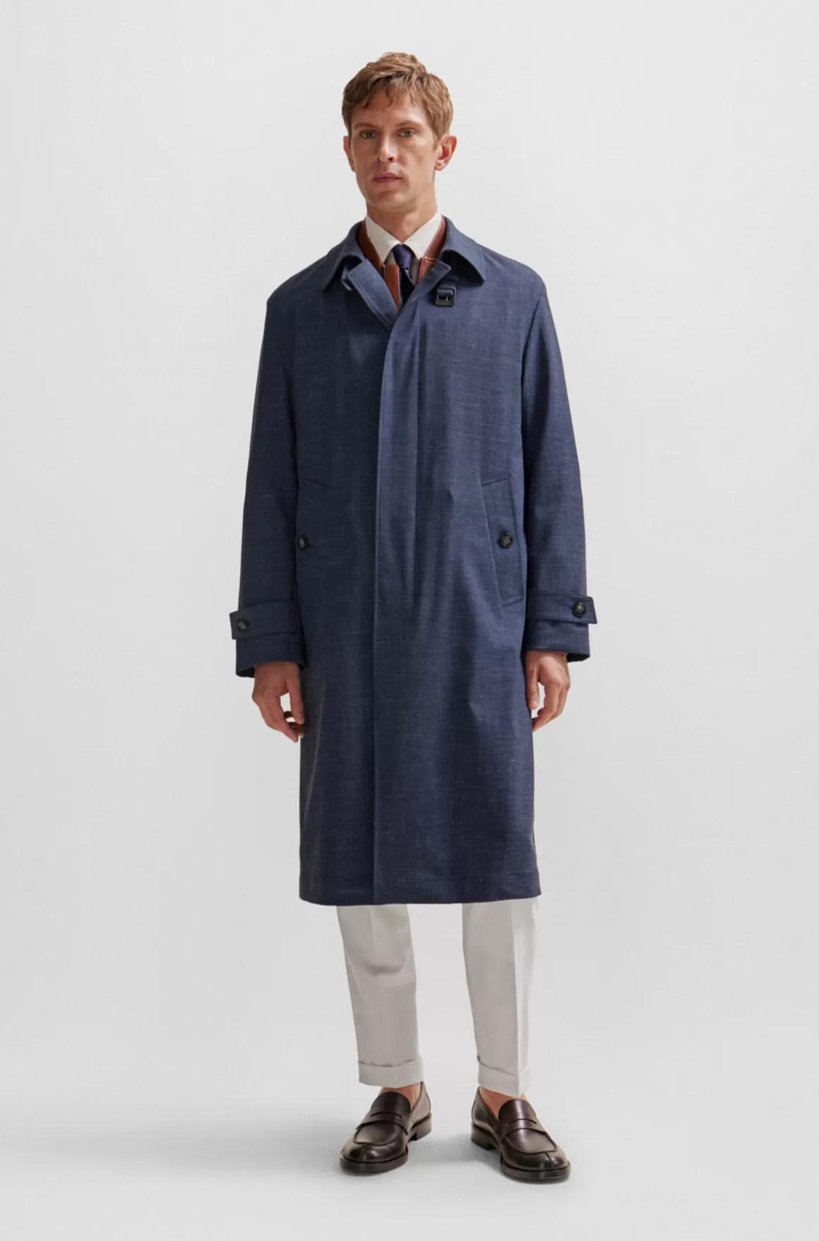 HUGO BOSS Frakke Med Regular Fit I En Stof Af Ny Uldblanding