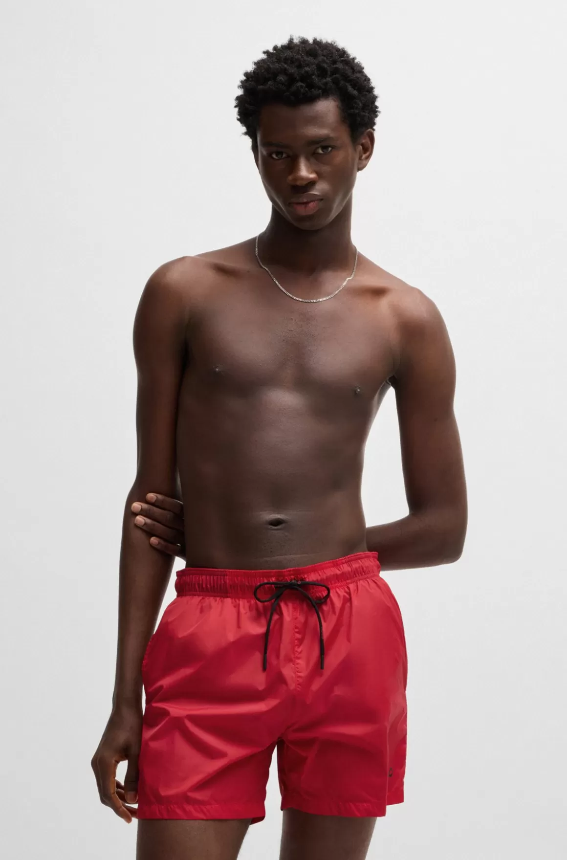 HUGO BOSS Fuldt Forede Badeshorts Med Kontrastlogo