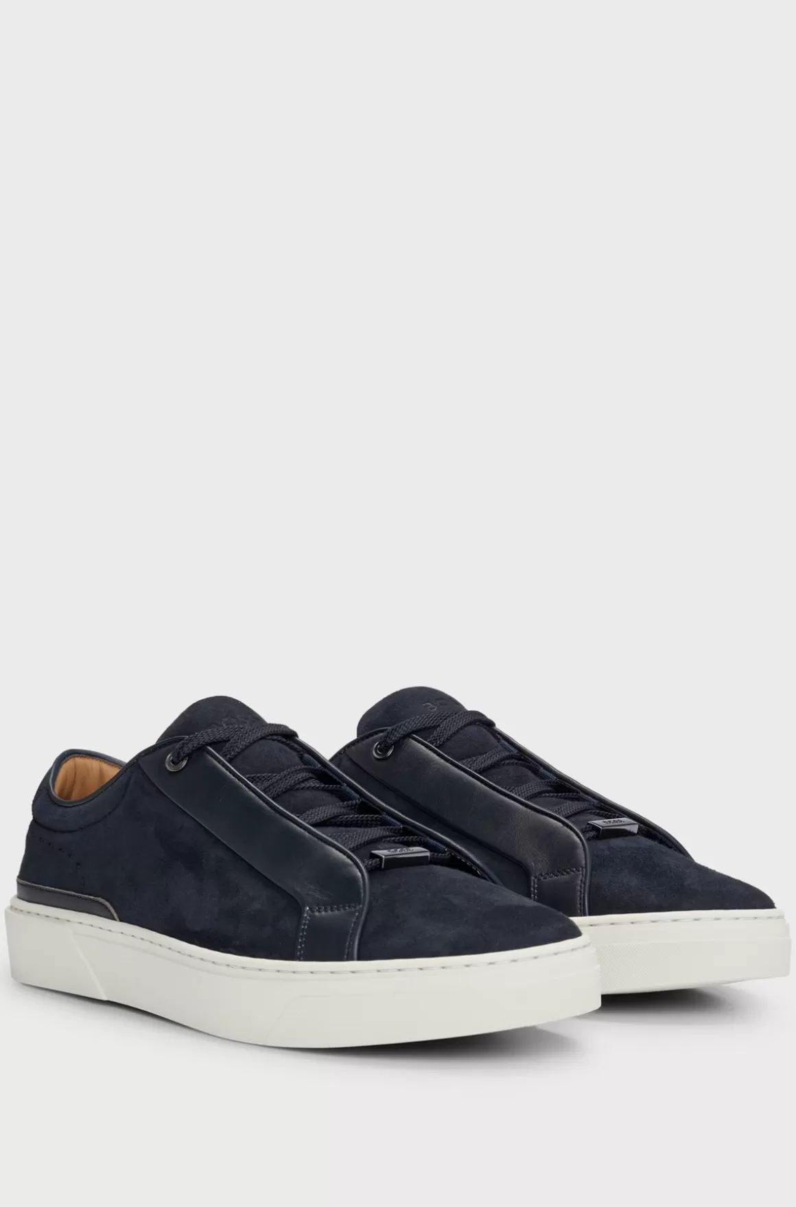 HUGO BOSS Gary Italiensk Fremstillede, Sneakers I Læder Og Ruskind