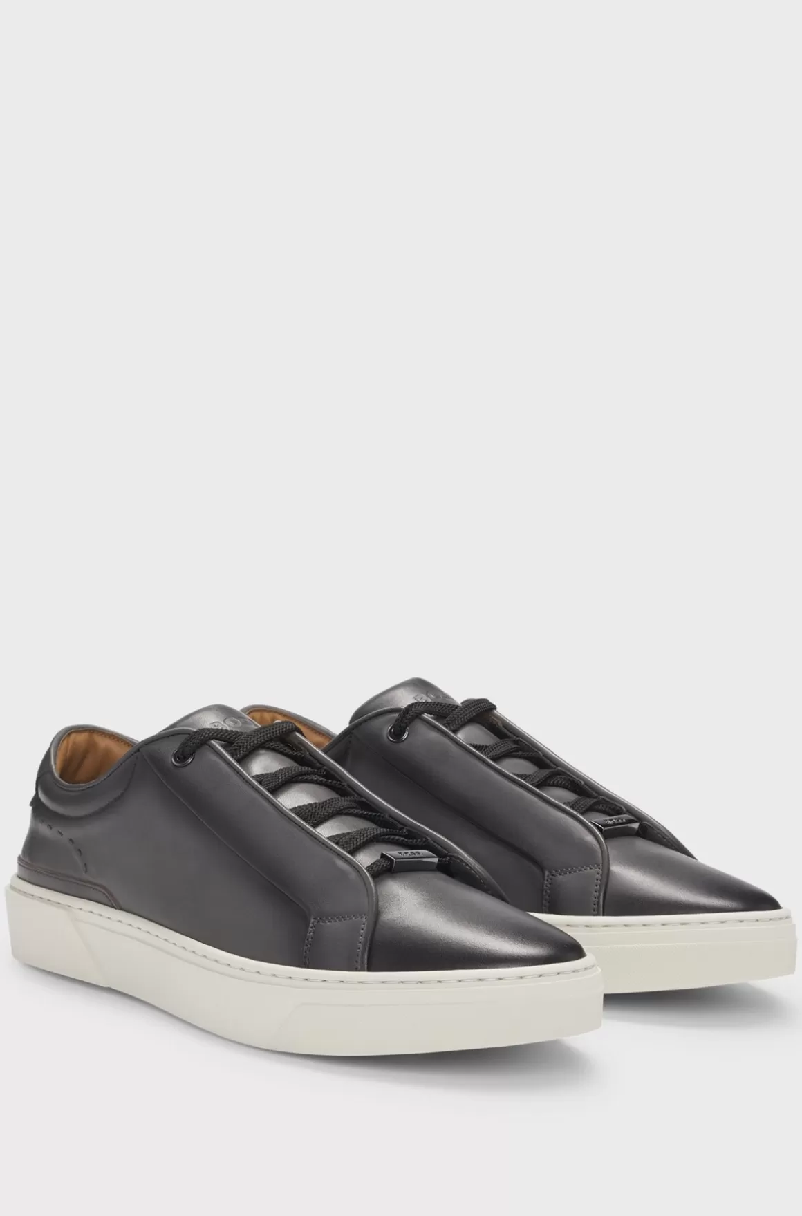 HUGO BOSS Gary-sneakers Med Lav Profil I Poleret Læder