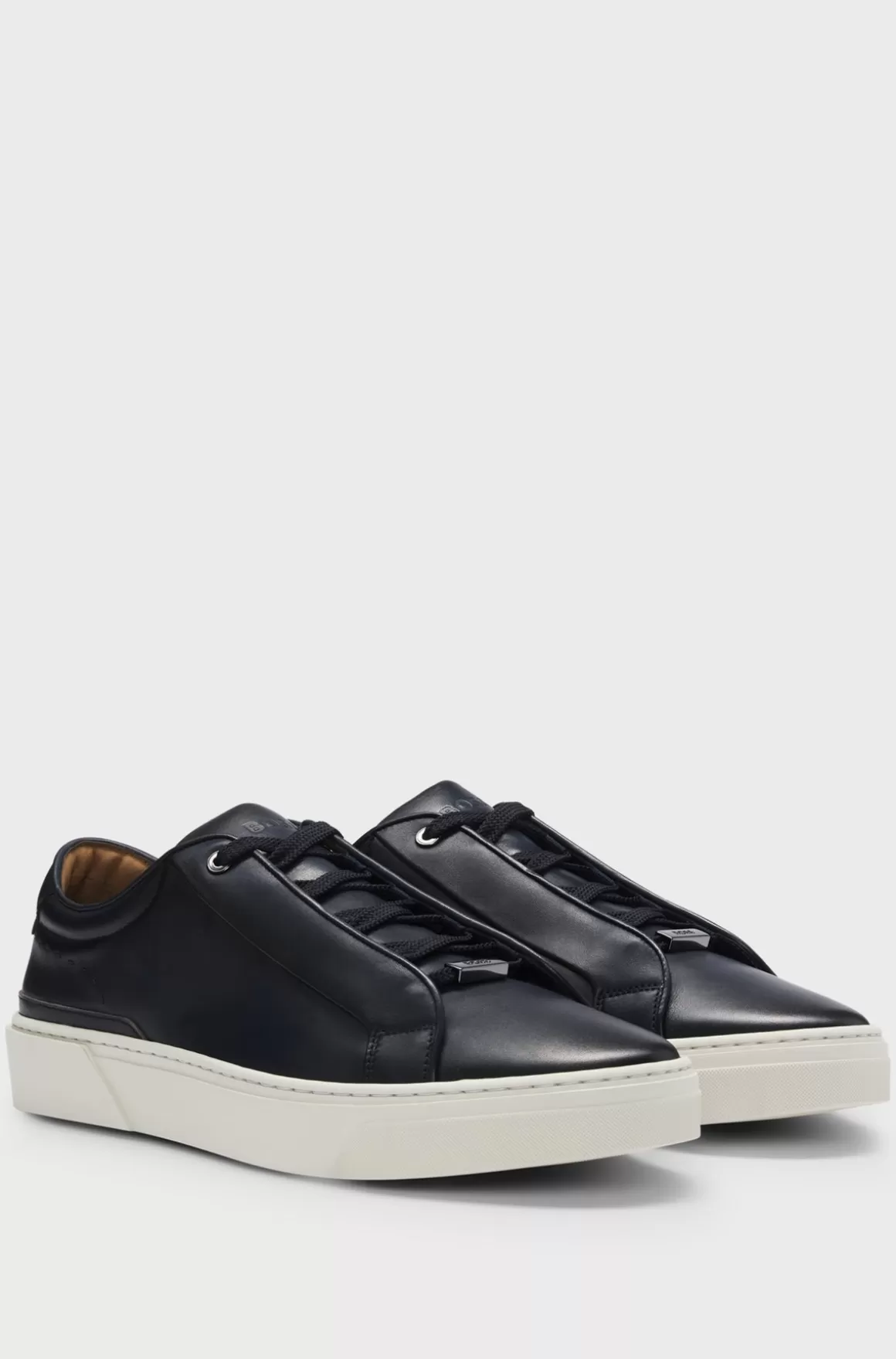 HUGO BOSS Gary-sneakers Med Lav Profil I Poleret Læder