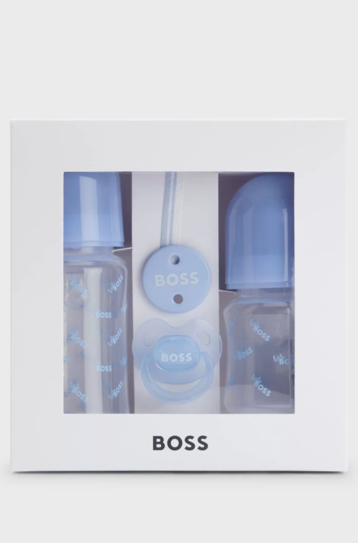 Børn HUGO BOSS Gaveæske Med Sutteflasker, Sut Og Suttesnor Til Babyer