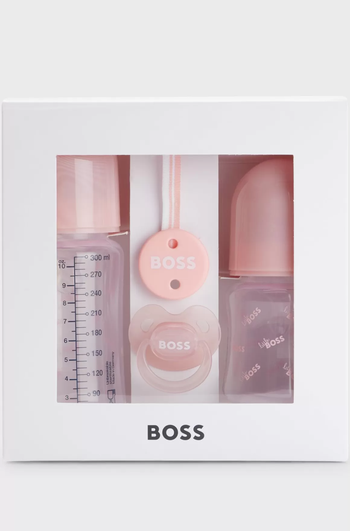 Børn HUGO BOSS Gaveæske Med Sutteflasker, Sut Og Suttesnor Til Babyer