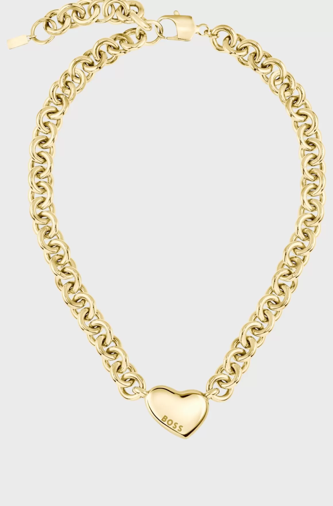 HUGO BOSS Gold-tone Necklace With Heart Charm
