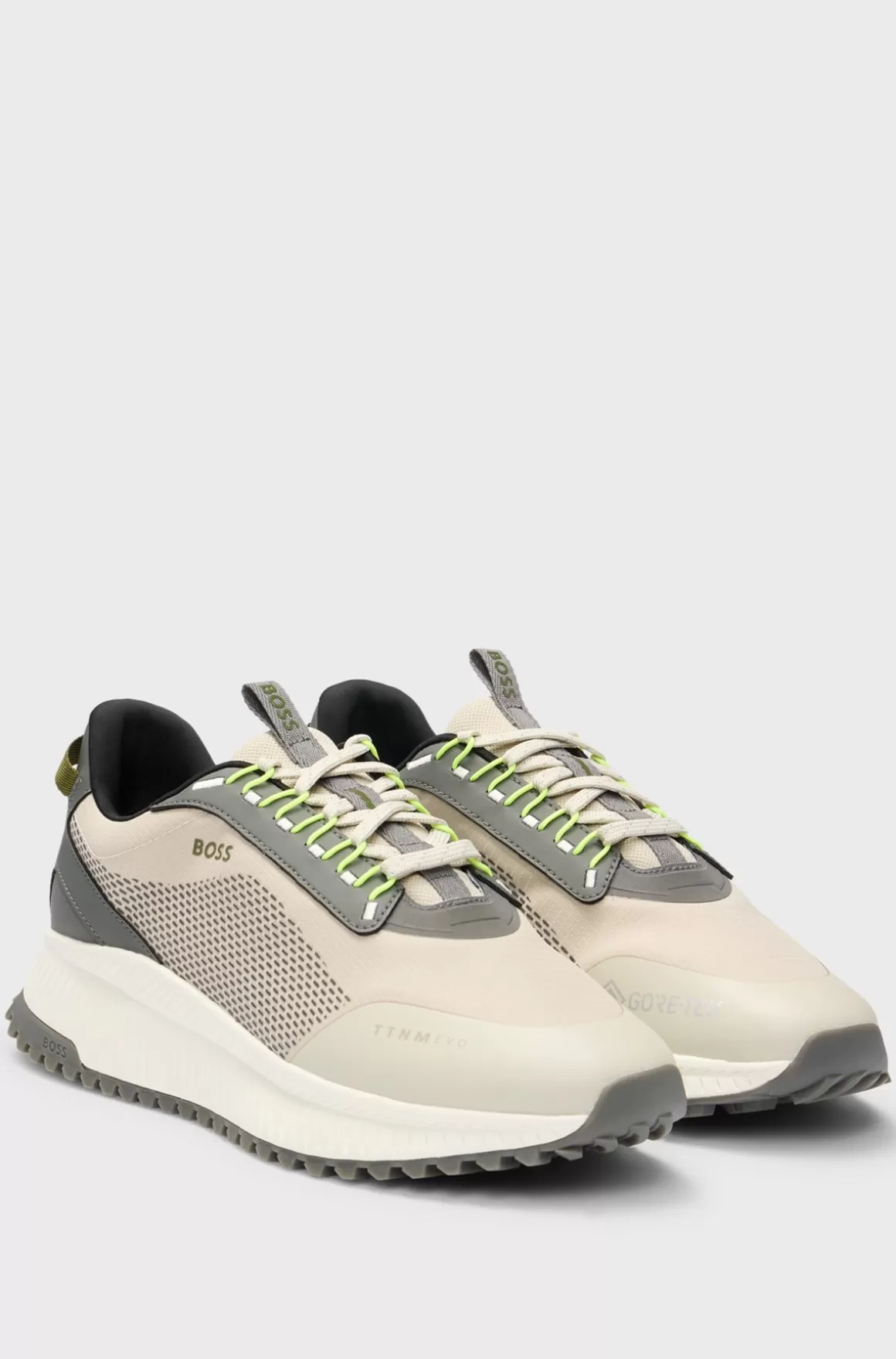 HUGO BOSS GORE-TEX TTNM EVO Sneakers I Blandede Materialer Med Og Rillet Sål