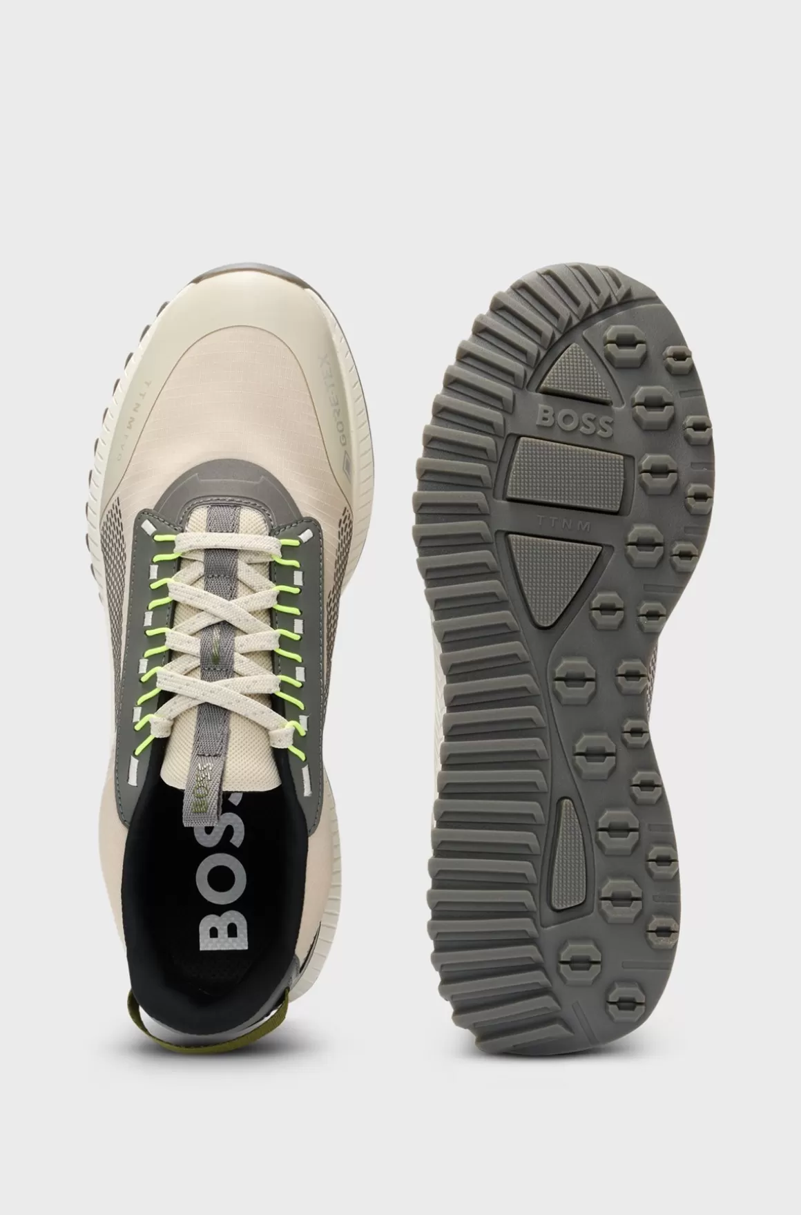 HUGO BOSS GORE-TEX TTNM EVO Sneakers I Blandede Materialer Med Og Rillet Sål