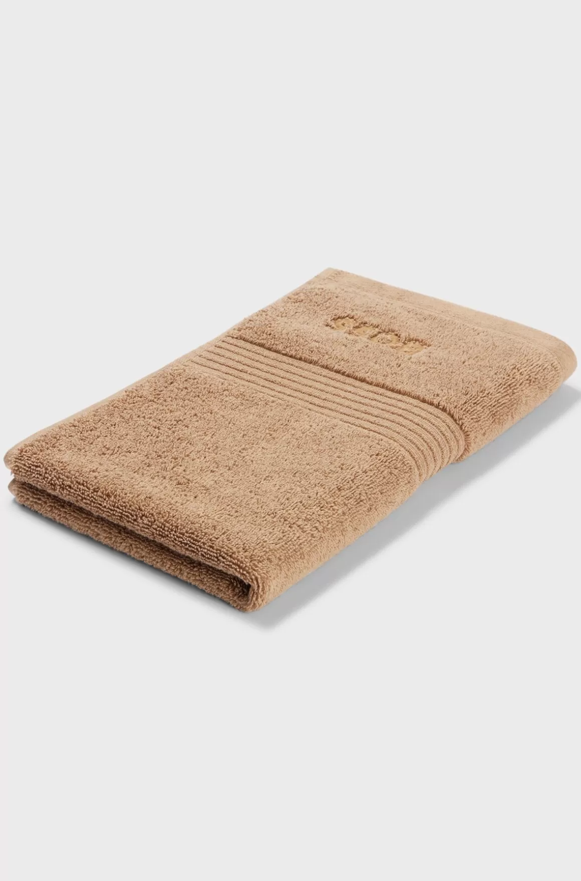 HUGO BOSS Gæstehåndklæde I ægæisk Bomuld Med Tone-i-tone-logo