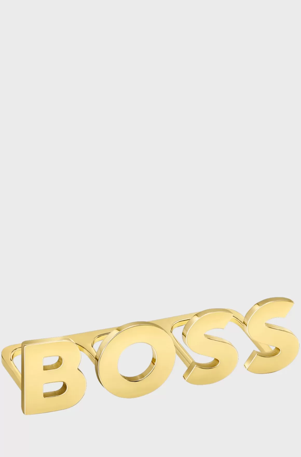 HUGO BOSS belagt Fingerring Med Logobogstaver