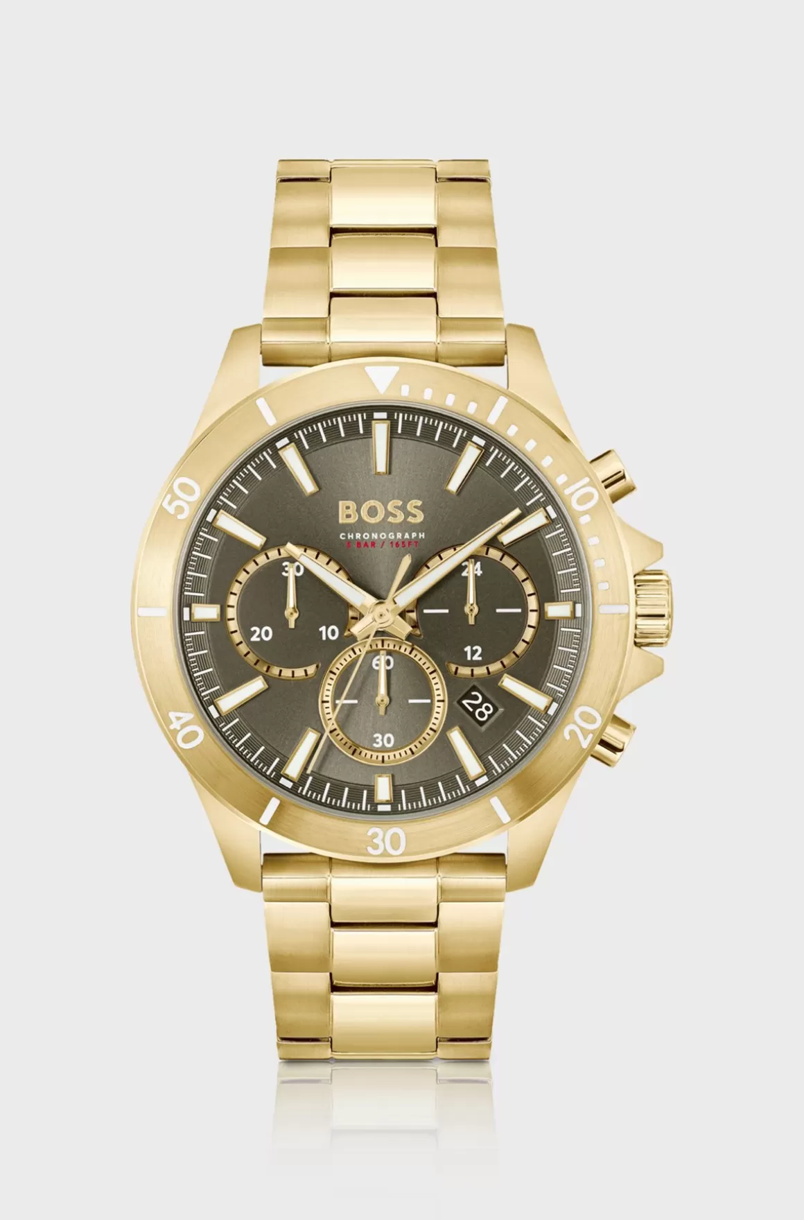 HUGO BOSS farvet Kronograf-ur Med Leddelt Rem