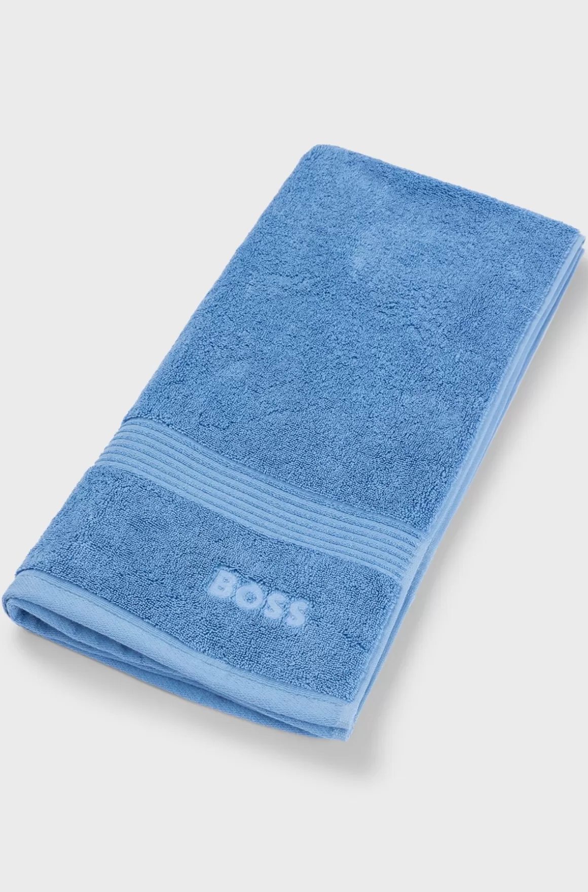 HUGO BOSS Håndklæde Med Logo I ægæisk Bomuld