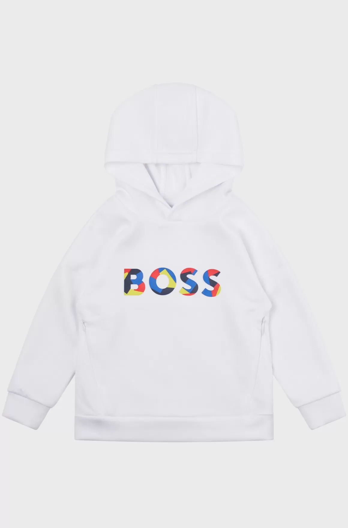 Børn HUGO BOSS Hættetrøje Til Drenge Med Flerfarvet Logo