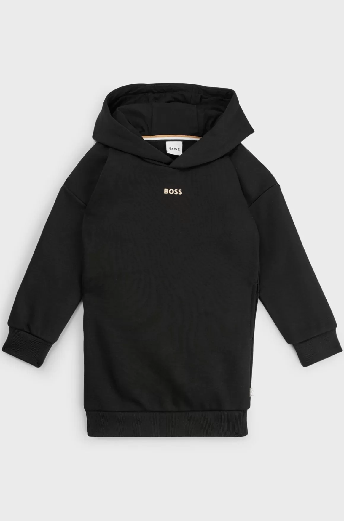 Børn HUGO BOSS Hættetrøjekjole Til Børn I Bomuldsblanding Med Logoprint