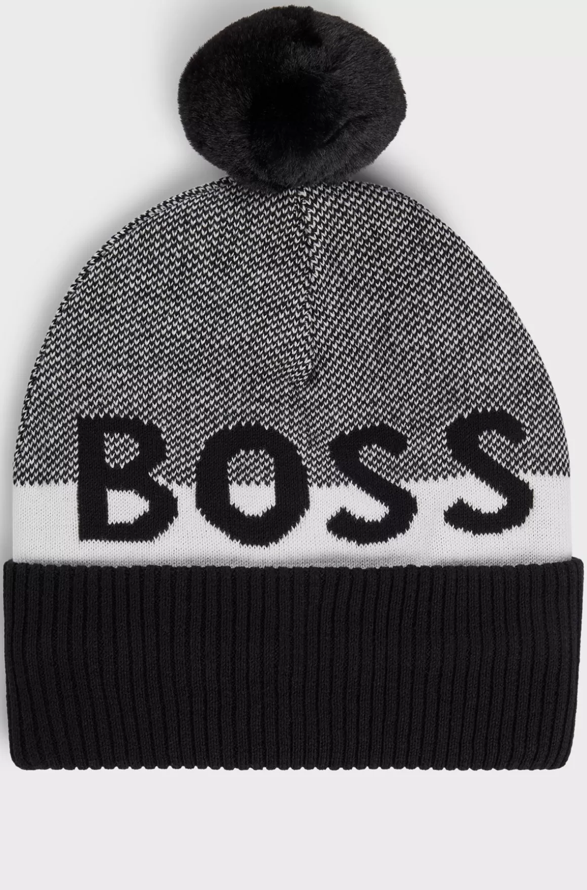 Børn HUGO BOSS Hue Med Pompon Og Jacquardvævet Logo Til Børn