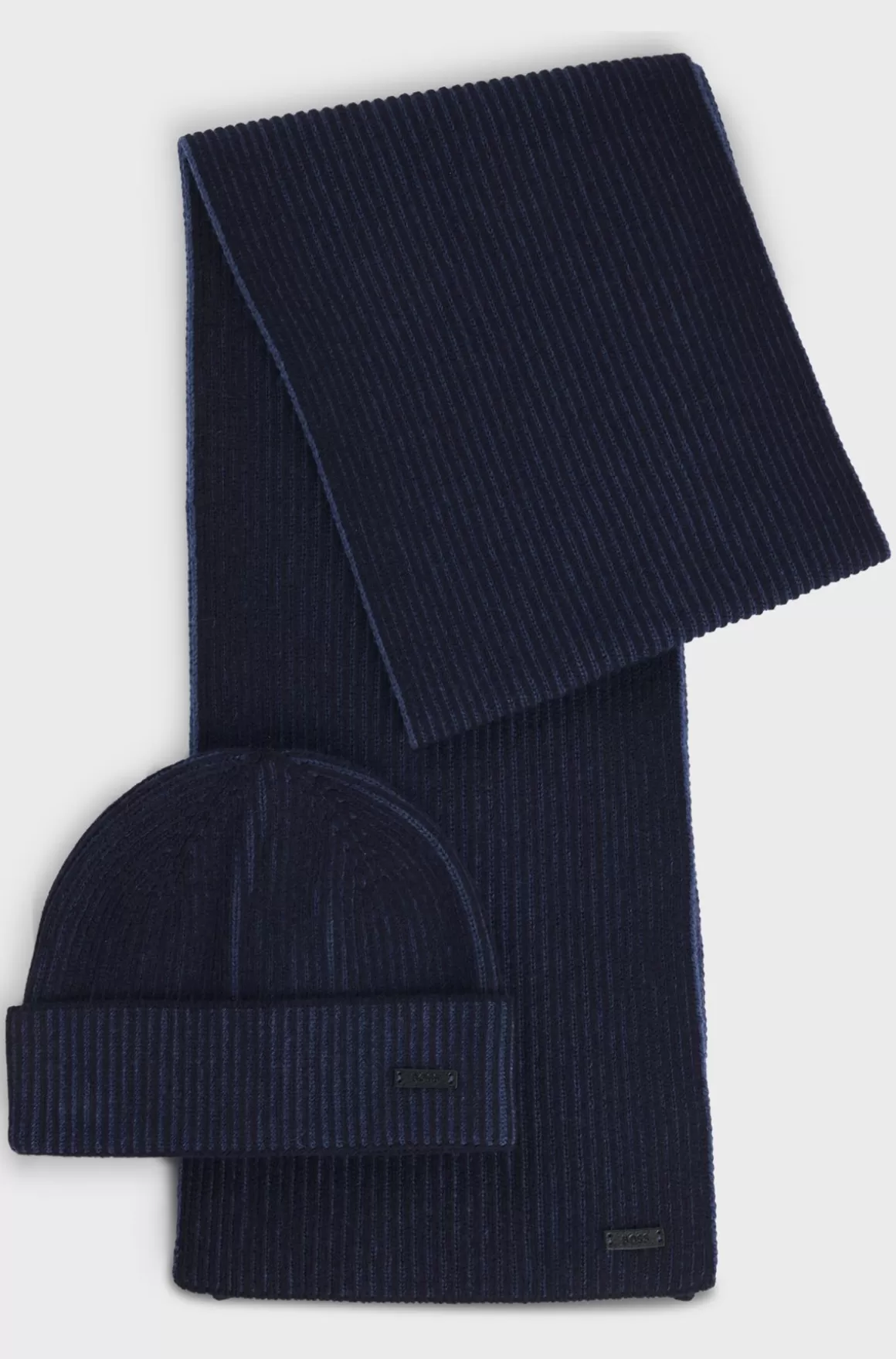 HUGO BOSS Hue- Og Tørklædesæt Med Logomærkater