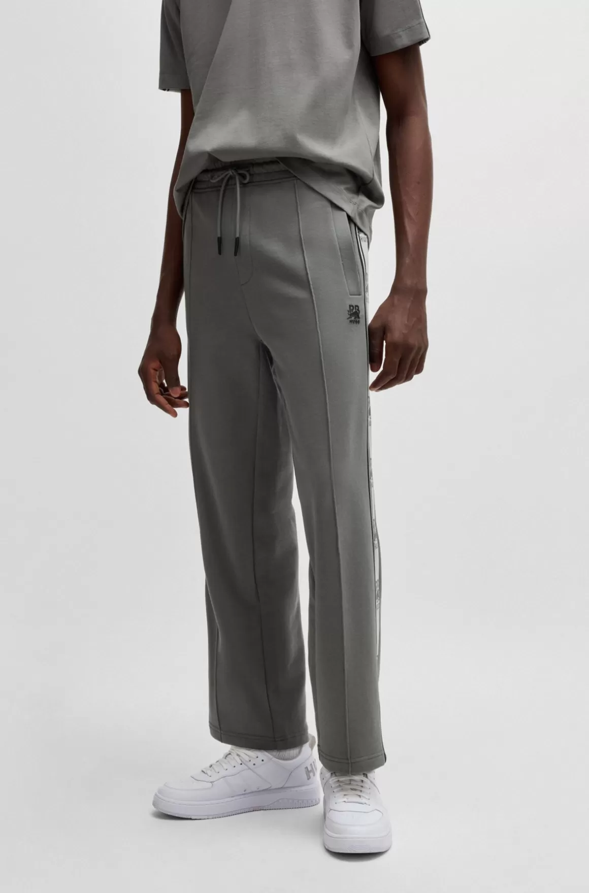 HUGO BOSS HUGO X RB Tracksuit-bukser I Bomuldsfrotté Med Logobånd