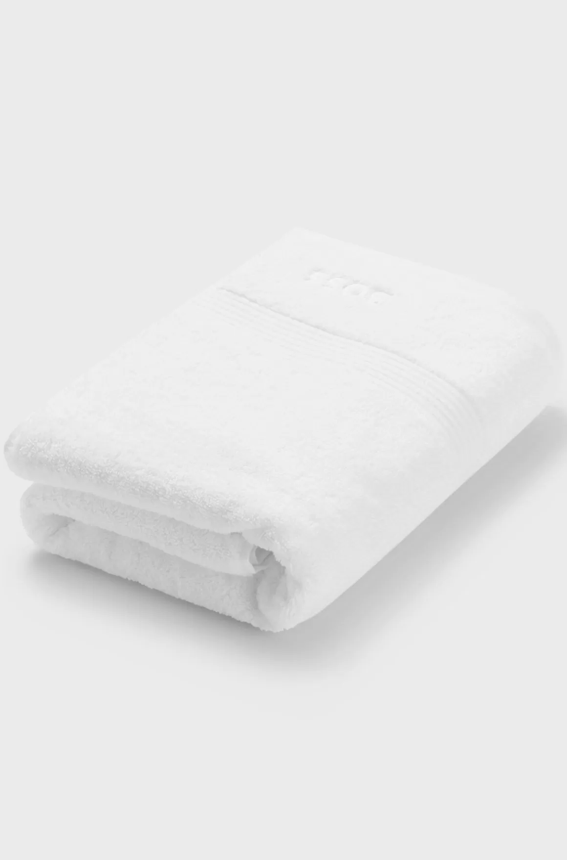 HUGO BOSS t Badehåndklæde I ægæisk Bomuld Med Tone-i-tone-logo