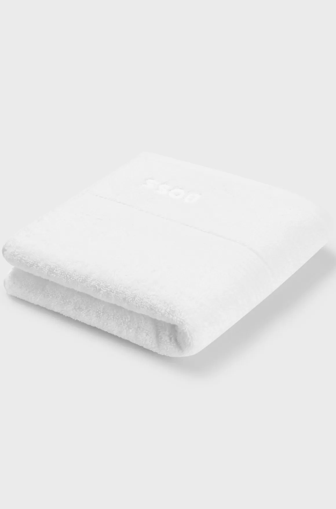 HUGO BOSS t Håndklæde I ægæisk Bomuld Med Tone-i-tone-logo