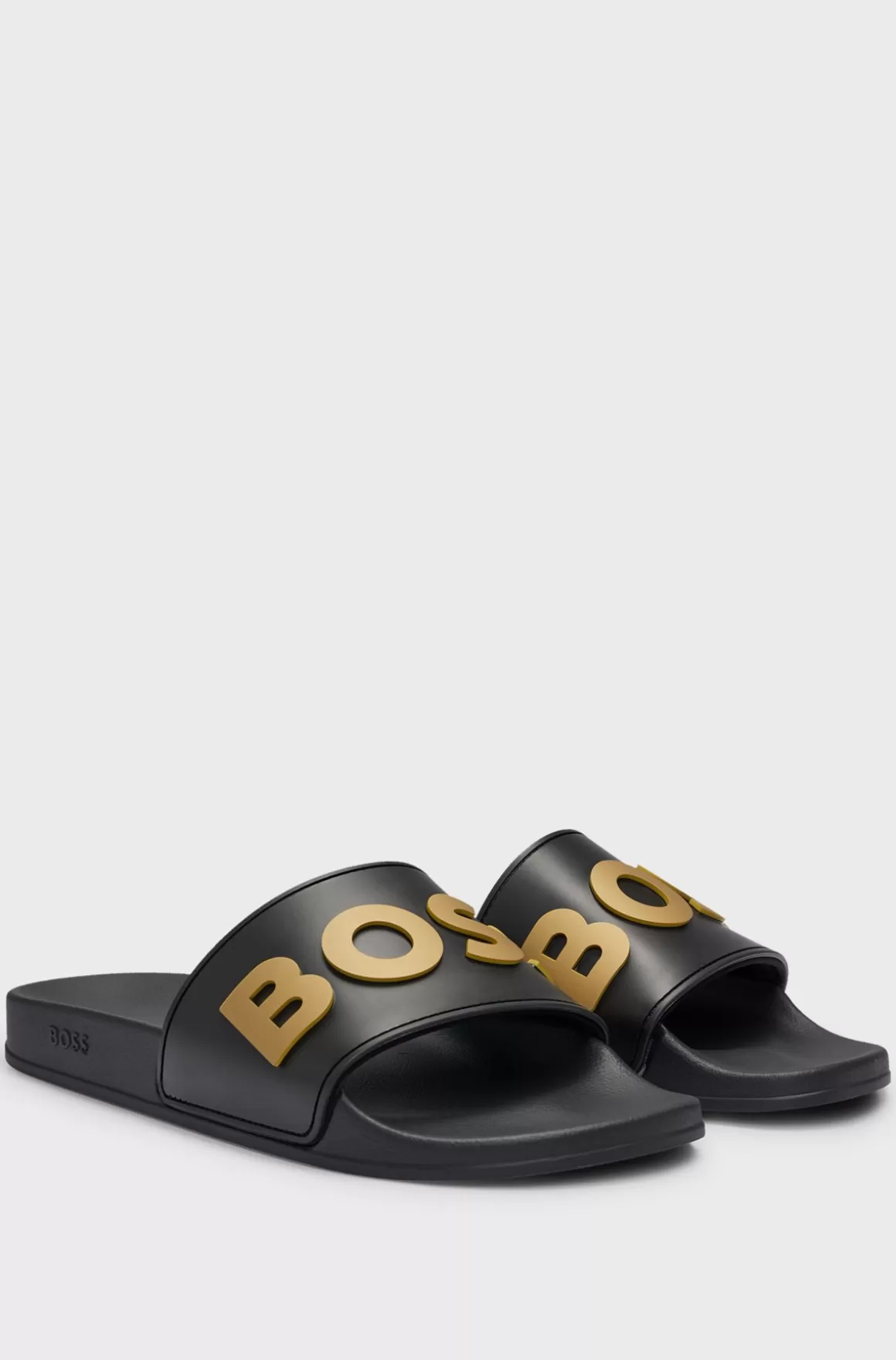 HUGO BOSS Italiensk Fremstillede Badesandaler Med Hævet Logo