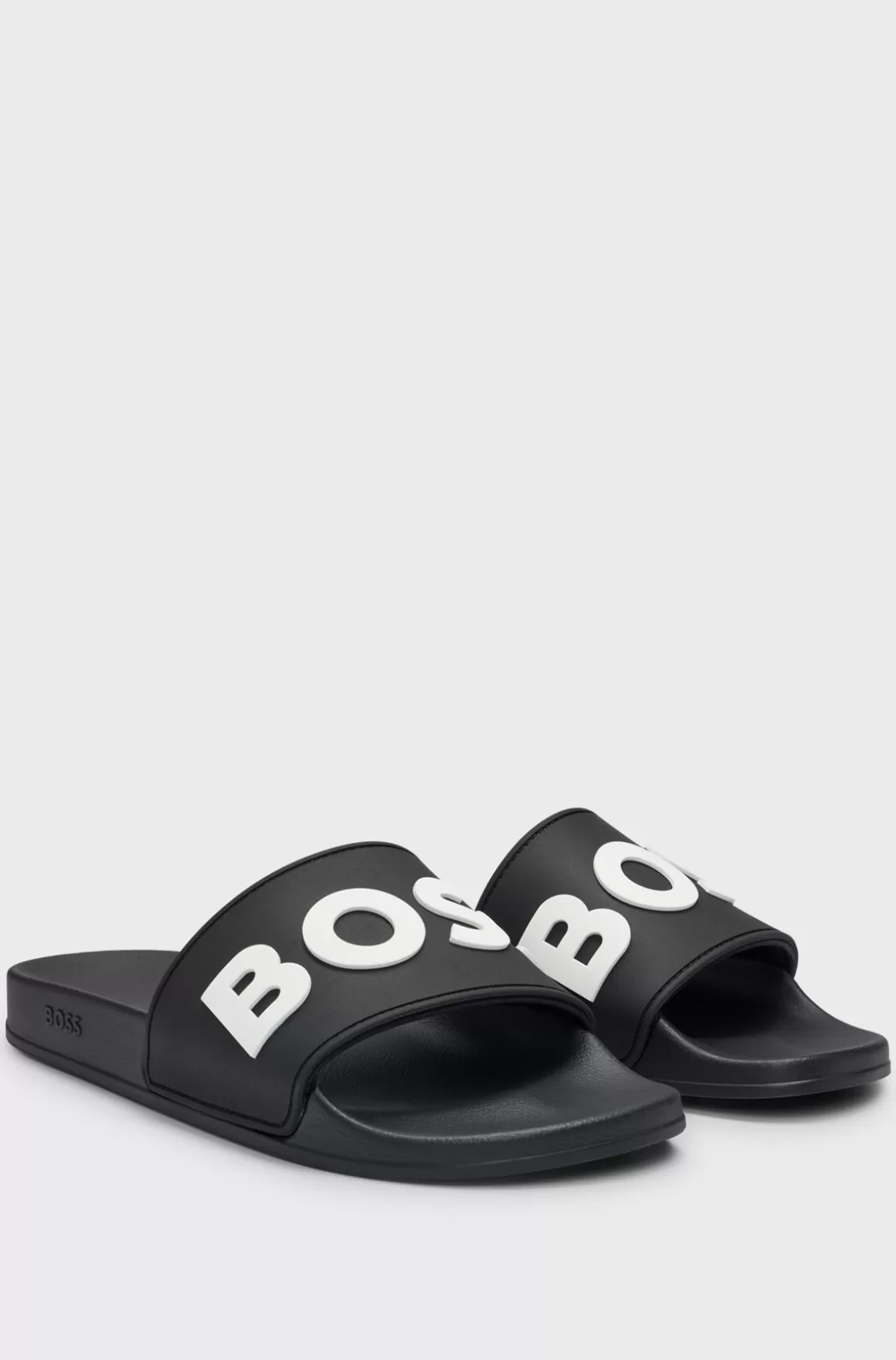 HUGO BOSS Italiensk Fremstillede Badesandaler Med Hævet Logo