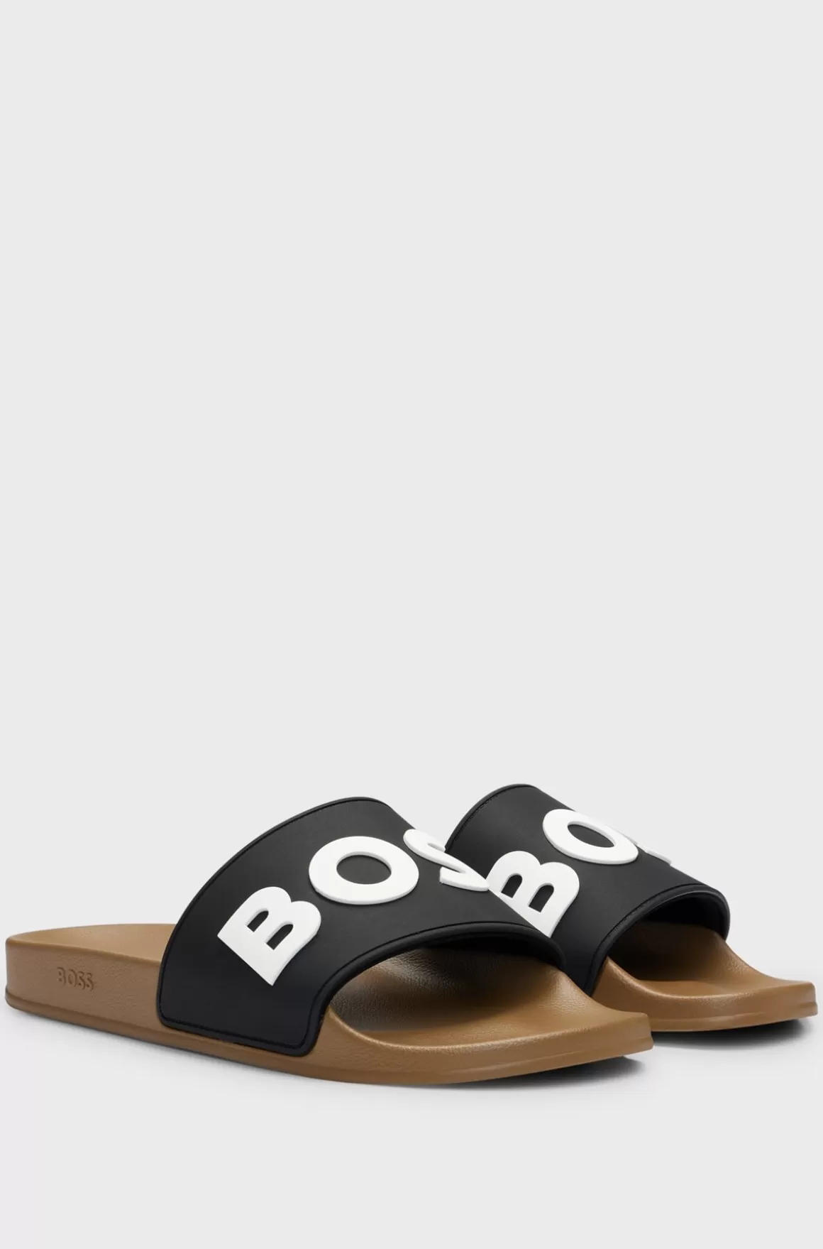HUGO BOSS Italiensk Fremstillede Badesandaler Med Hævet Logo