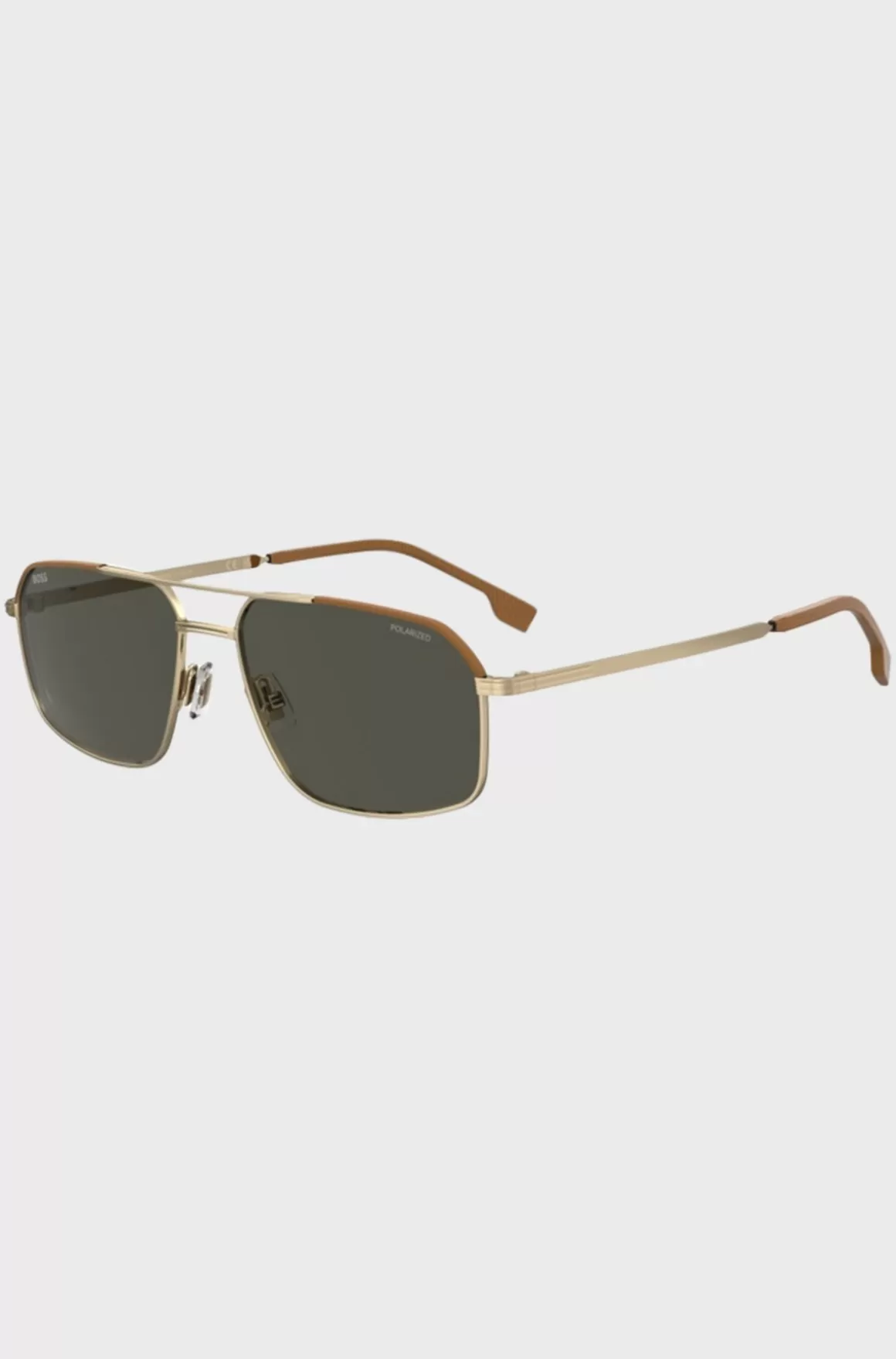 HUGO BOSS Italiensk Fremstillede Limited Collection-solbriller Med Læderdetaljer