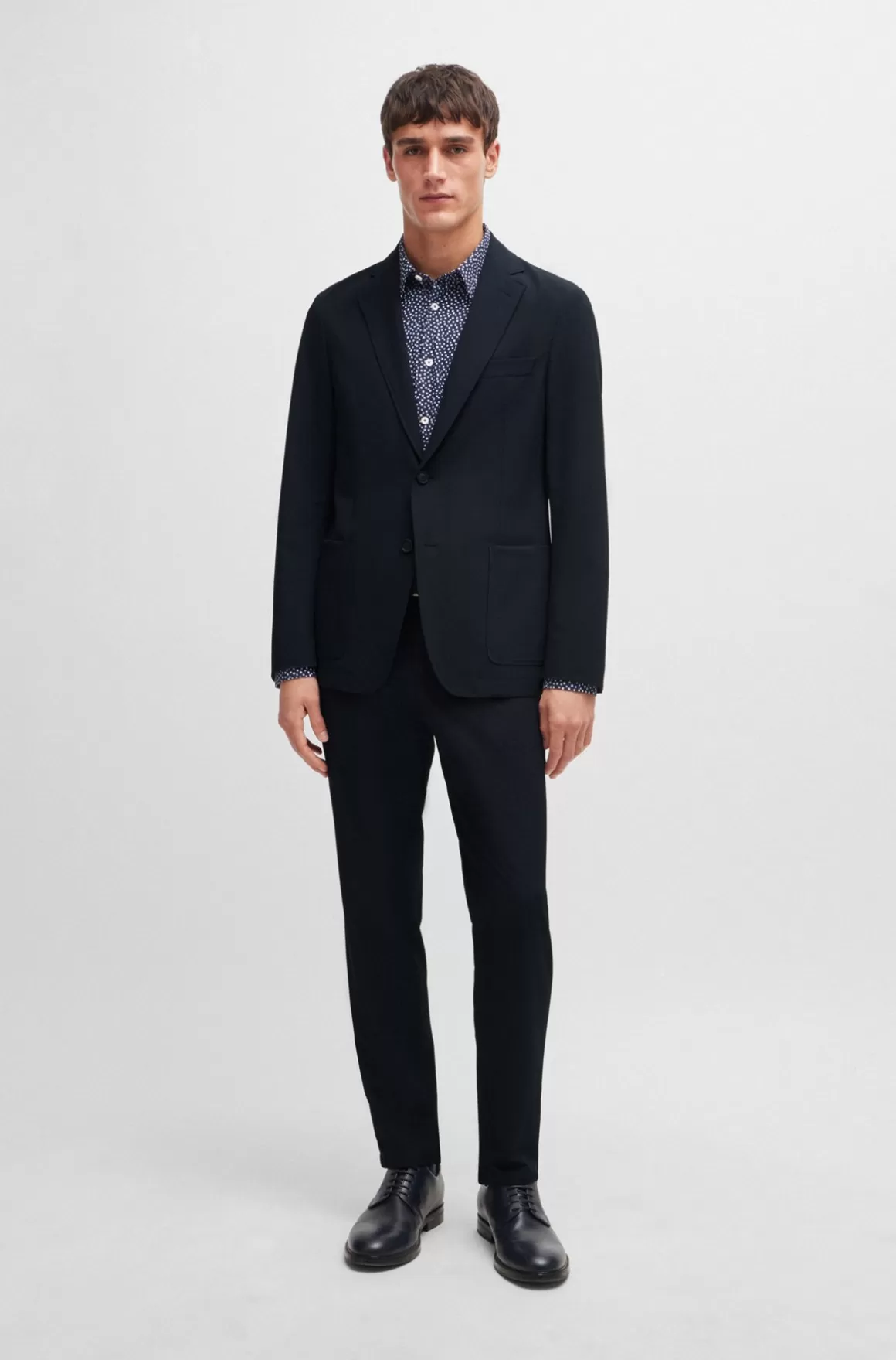 HUGO BOSS Jakke Med Slim Fit I Krølresistent Performance-stof Med Stræk