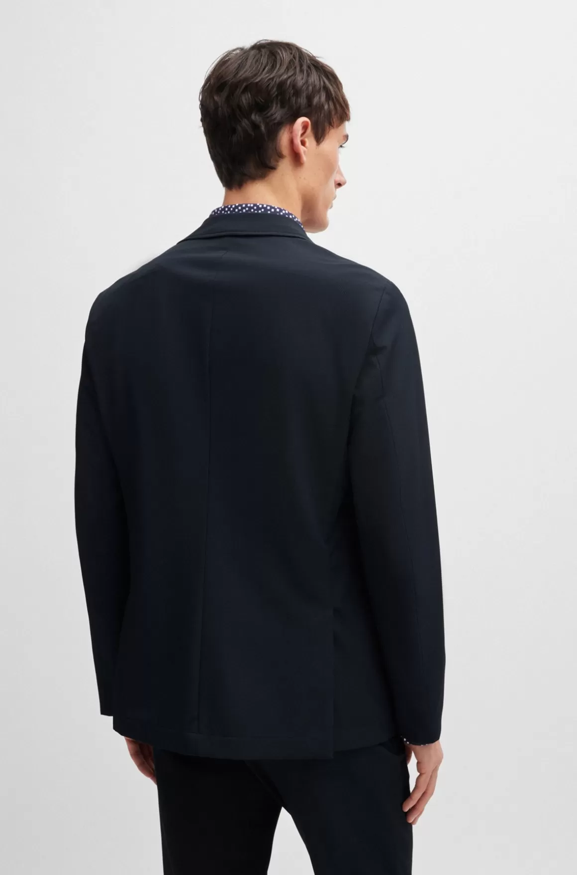 HUGO BOSS Jakke Med Slim Fit I Krølresistent Performance-stof Med Stræk