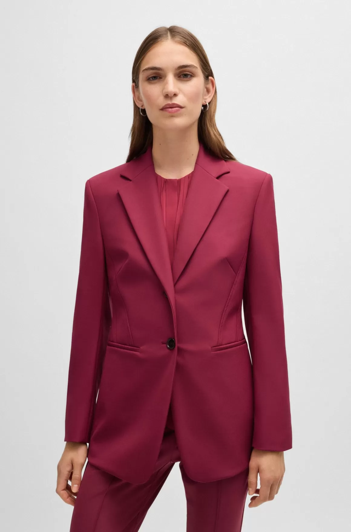 HUGO BOSS Jakke Med Slim Fit I Performance-stof Med Stræk