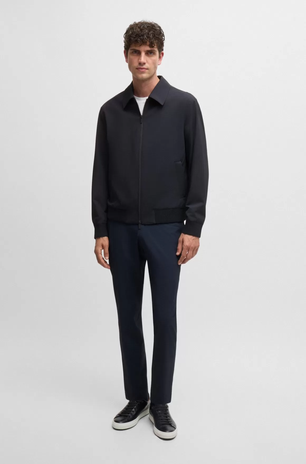 HUGO BOSS Jakke Med Slim Fit I Vandskyende Performance-stof Med Stræk