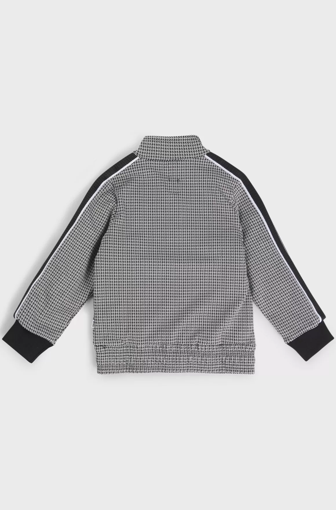 Børn HUGO BOSS Jakke Til Børn I Hanefjedsternet Mønster Med Lynlås Og Logo