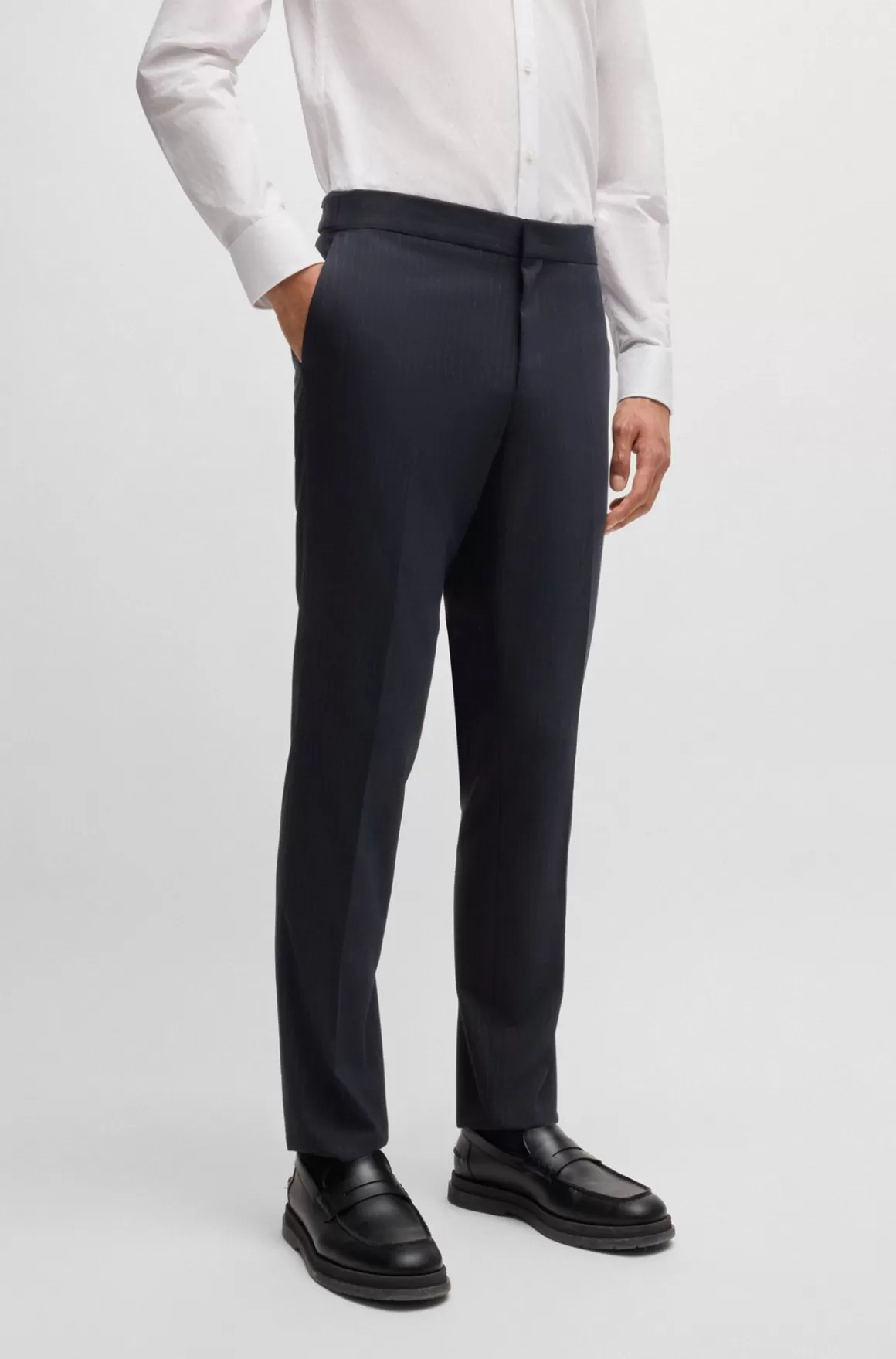 HUGO BOSS Jakkesæt I Tre Dele Med Slim Fit I Stof Med Performance-stræk