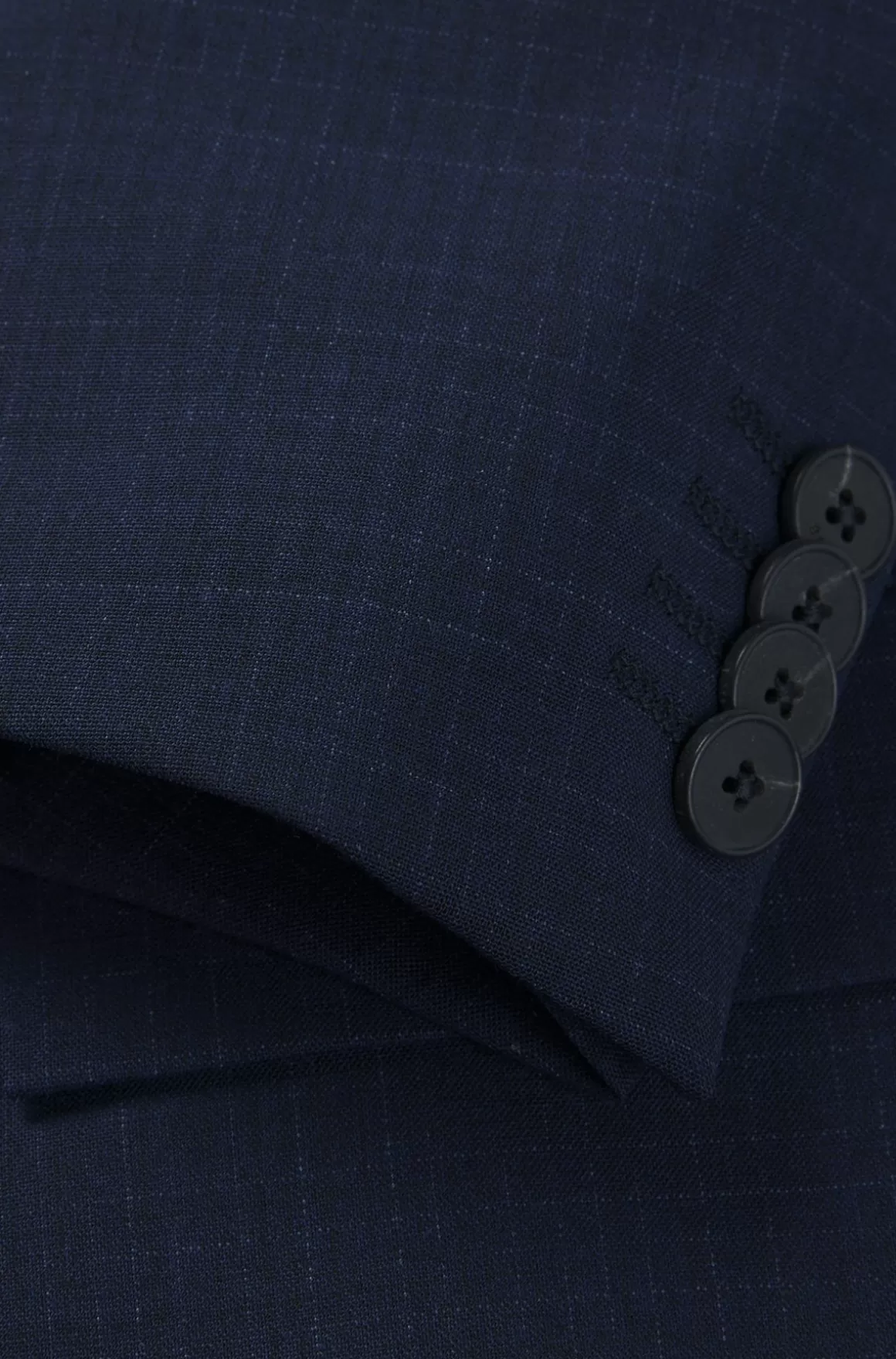 HUGO BOSS Jakkesæt I Tre Dele Med Slim Fit I Ternet Stof Med Stræk