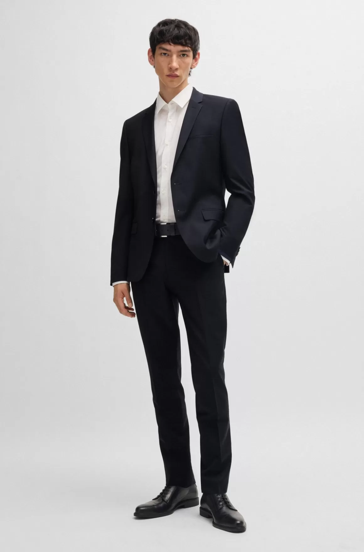 HUGO BOSS Jakkesæt Med Extra Slim Fit I En Uldblanding