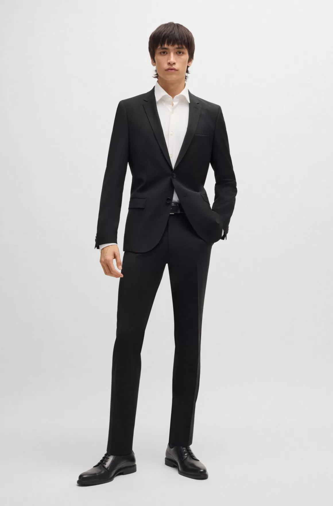 HUGO BOSS Jakkesæt Med Extra Slim Fit I En Uldblanding