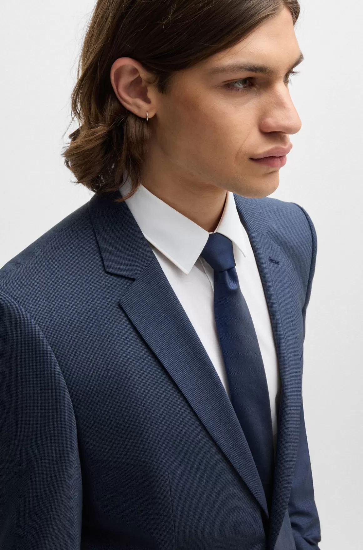 HUGO BOSS Jakkesæt Med Extra Slim Fit I Performance-stof Med Stræk Og Hanefjedsmønster