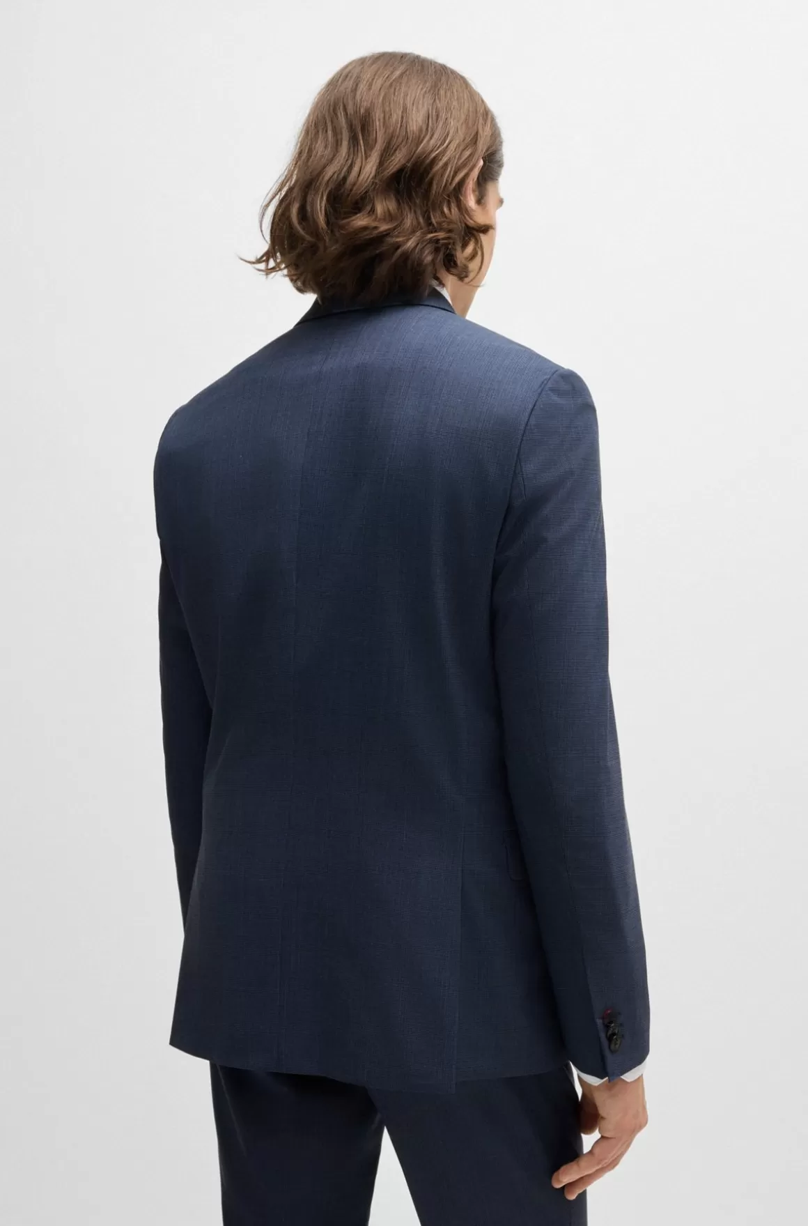 HUGO BOSS Jakkesæt Med Extra Slim Fit I Performance-stof Med Stræk Og Hanefjedsmønster