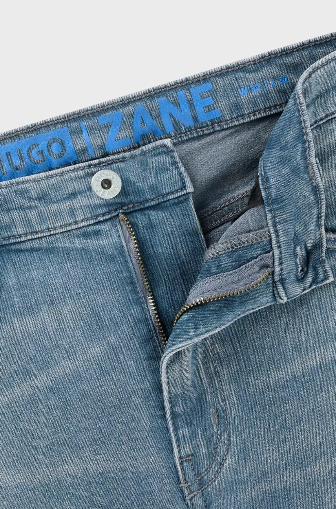 HUGO BOSS Jeans Med Extra Slim Fit I Mellemblå Denim Med Stræk