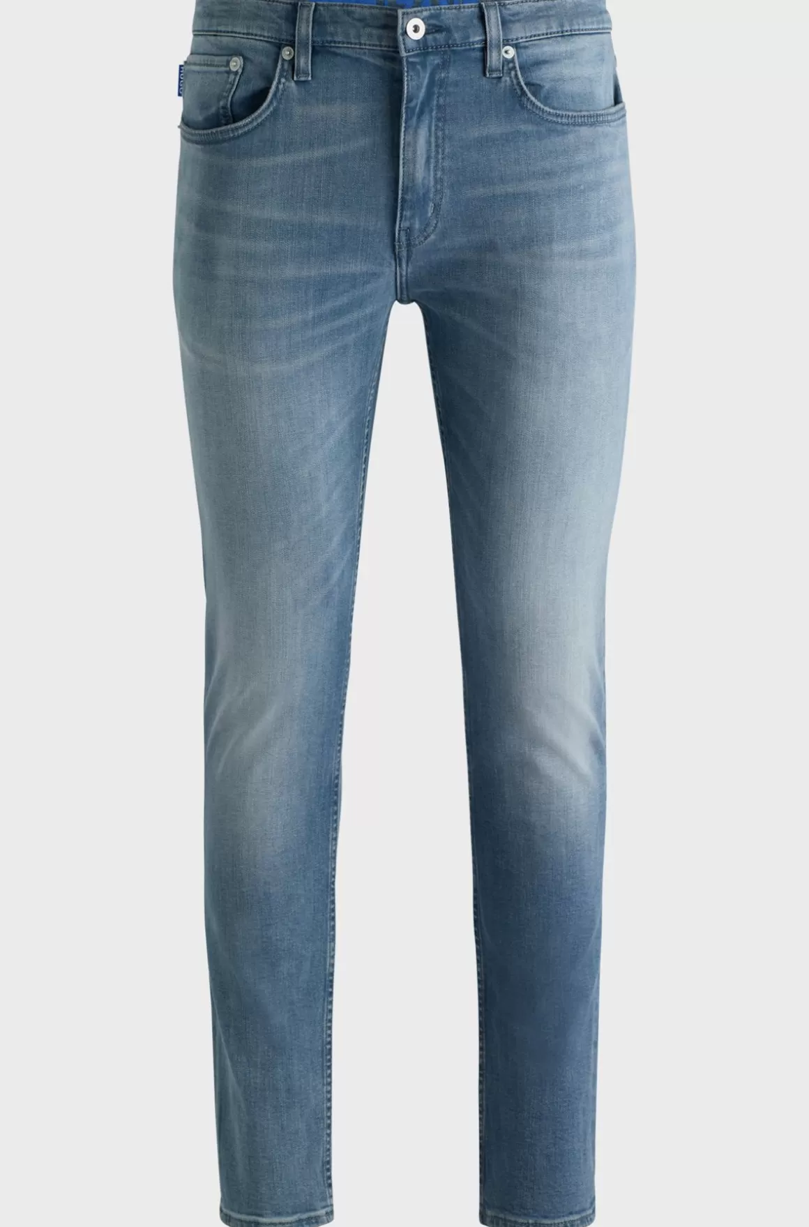 HUGO BOSS Jeans Med Extra Slim Fit I Mellemblå Denim Med Stræk
