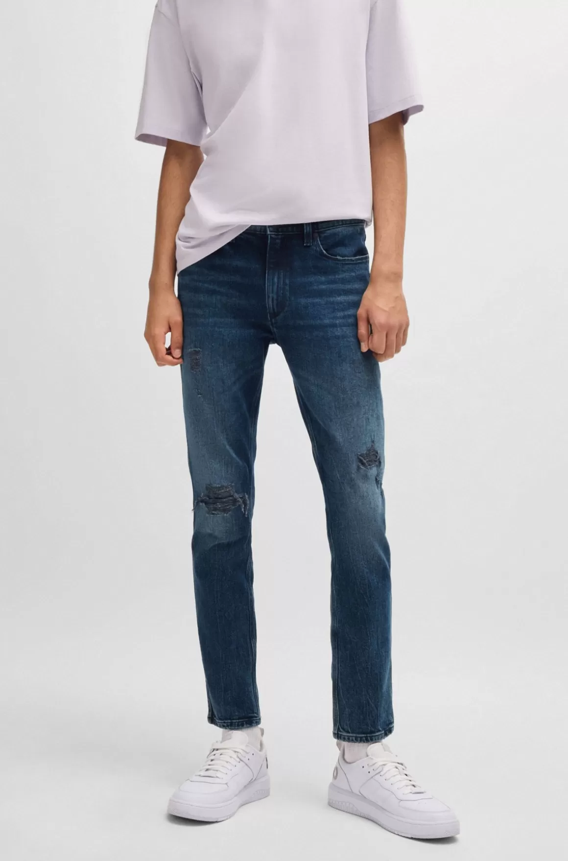 HUGO BOSS Jeans Med Extra Slim Fit I Denim Med Stræk