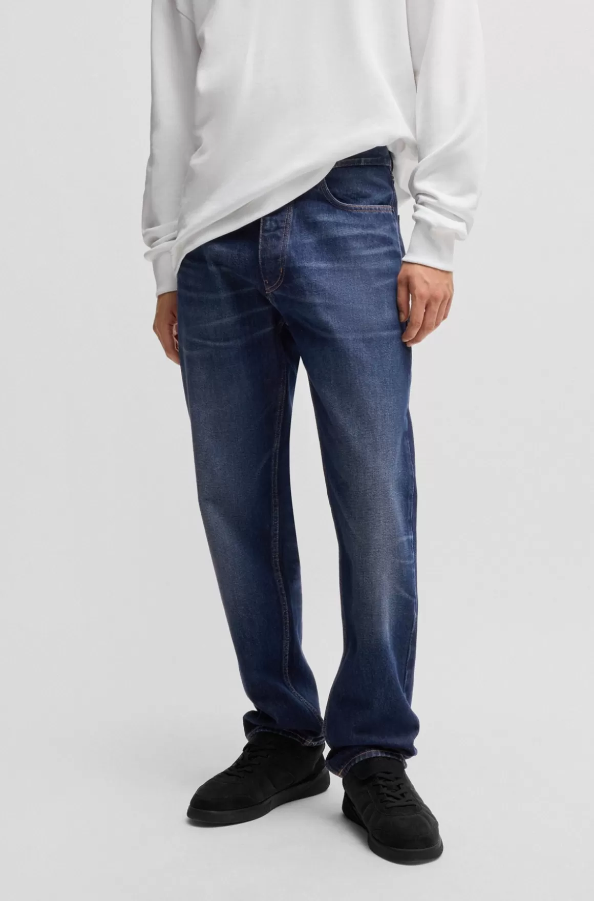 HUGO BOSS Jeans Med Regular Fit I Stonewashed Denim