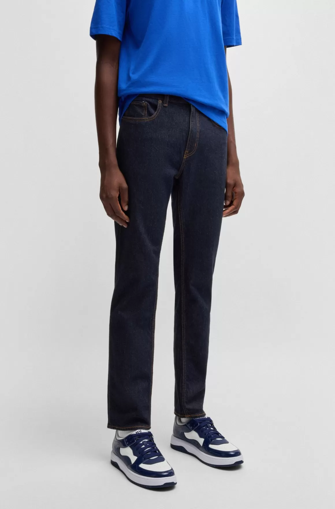 HUGO BOSS Jeans Med Slim Fit I Denim Med Stræk