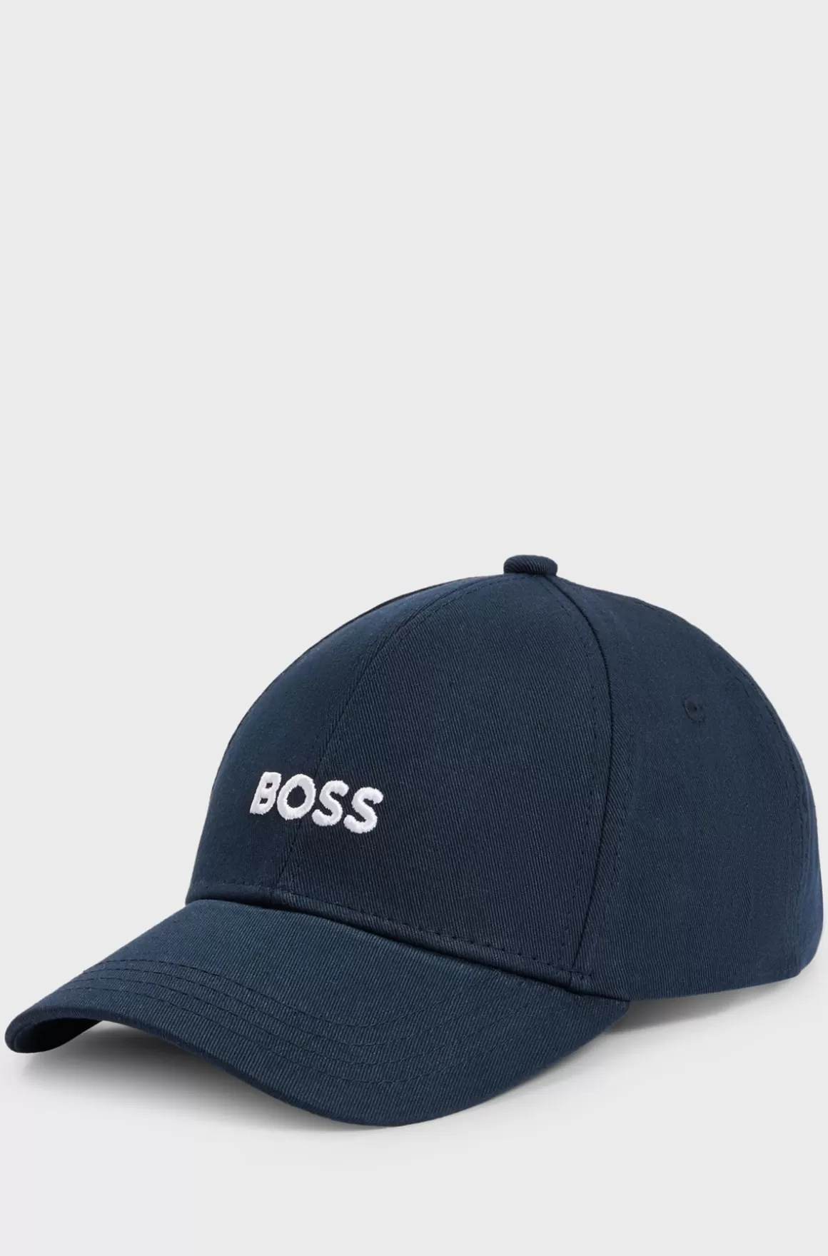 HUGO BOSS Kasket I Bomuldstwill Med Broderet Logo