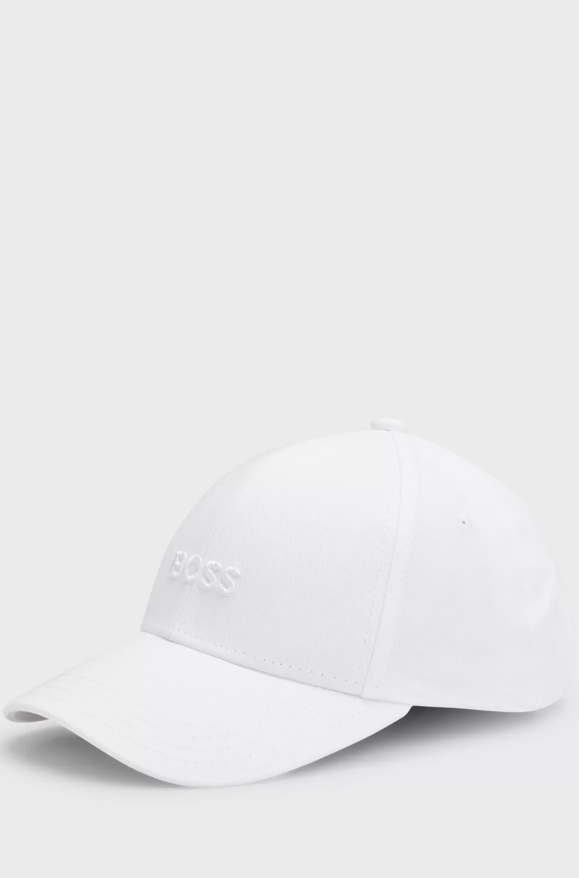 HUGO BOSS Kasket I Bomuldstwill Med Broderet Logo