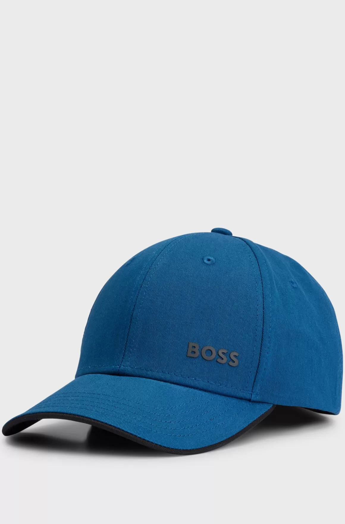 HUGO BOSS Kasket I Bomuldstwill Med Logoprint
