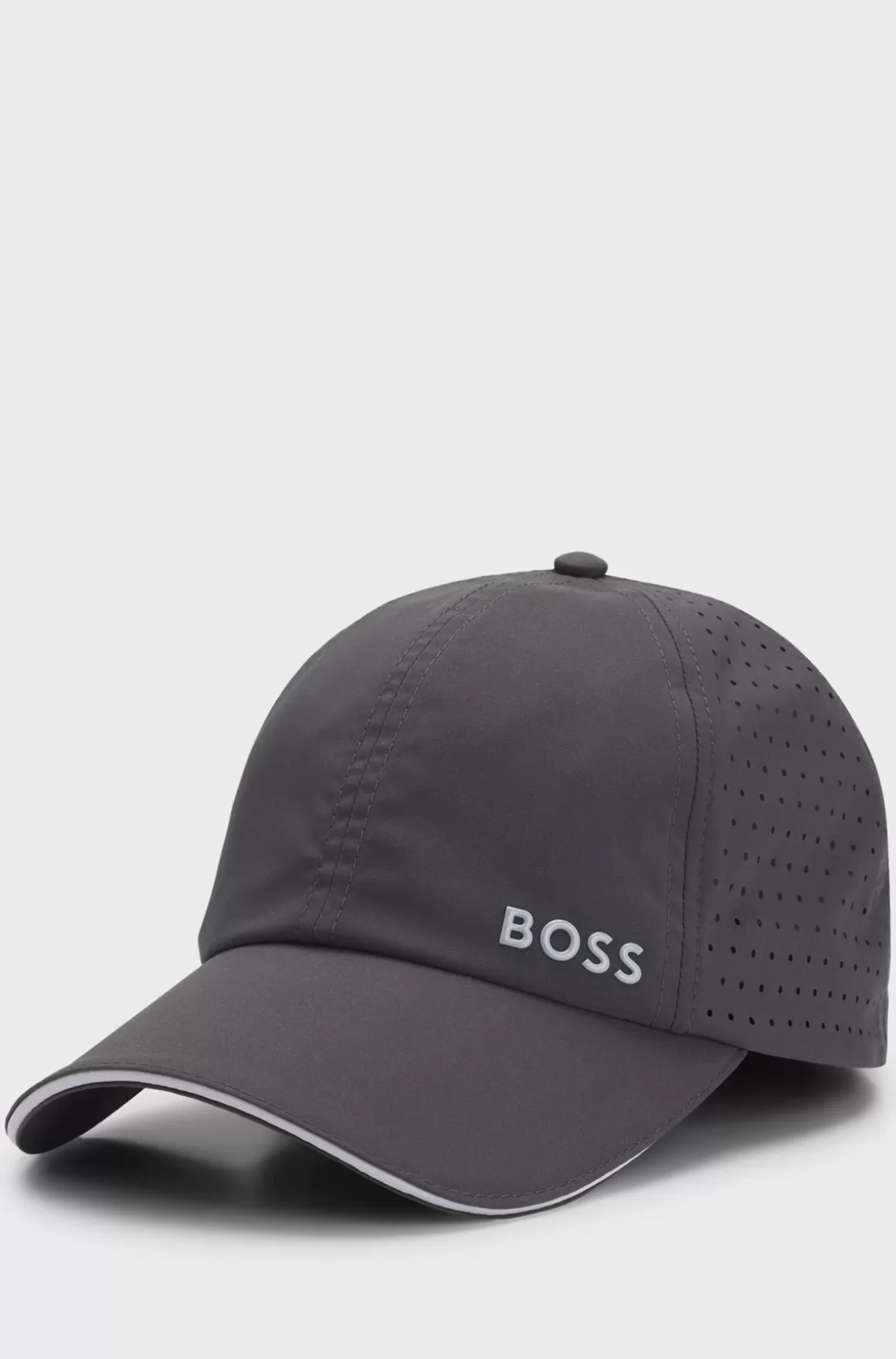 HUGO BOSS Kasket I Taft Med Laserskåret, Prikket Mønster