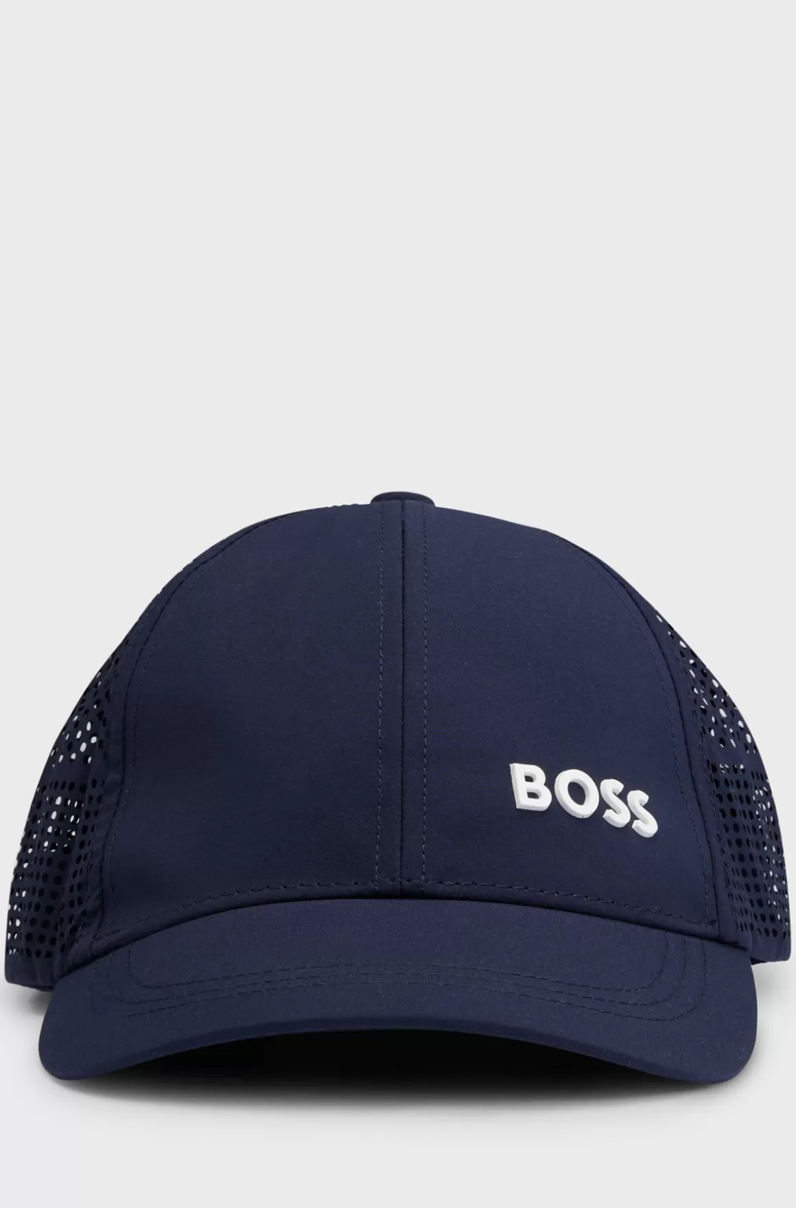 Børn HUGO BOSS Kasket Til Børn Med Logo Og Laserskårne Detaljer