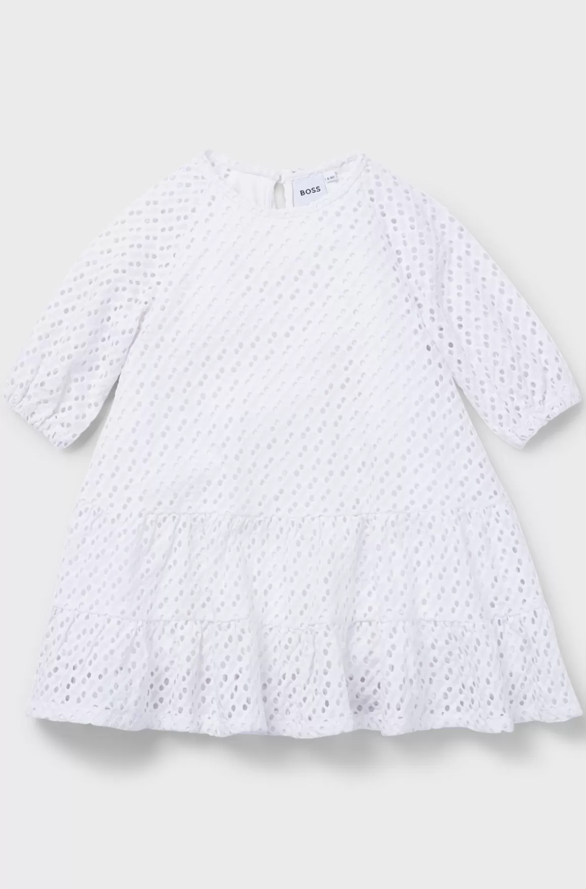 Børn HUGO BOSS Kjole Med Lange ærmer Og Monogram Til Børn