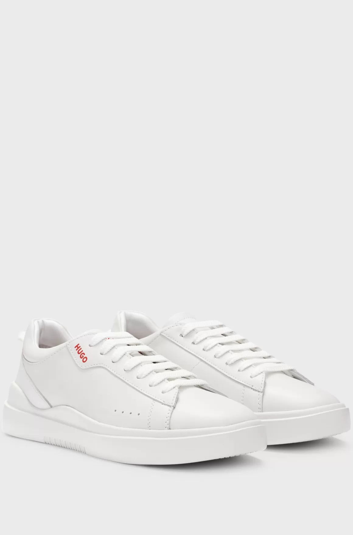 HUGO BOSS Kopsål-sneakers Med Snøre Og Læderoverdele